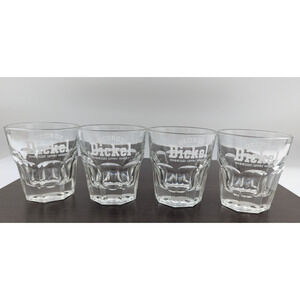 George Dickel Tennessee Sippin' Whiskey Glass Set of 4 - Libbey Duratuff USA 8oz